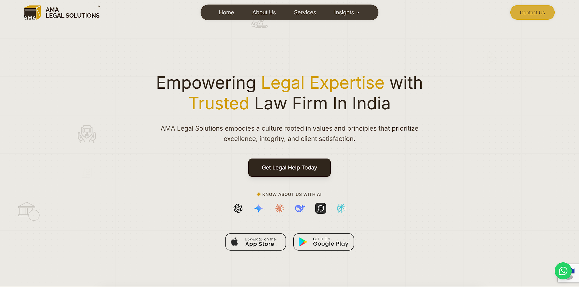 AMA Legal Solutions — product screenshot
